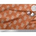 thumbnail image 2 of Soimoi Cotton Cambric Fabric Turtle Block Printed Fabric 1 Yard 56 Inch Wide, 2 of 3