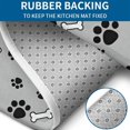 thumbnail image 4 of Paw Prints and Bones Bathroom Rugs Sets 3 Piece,Toilet Cover Set,Absorbent Non Slip Bathroom Mats Sets with U-Shaped Contour Rug Toilet Rug Set, 4 of 5