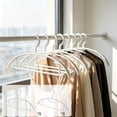 thumbnail image 1 of Yrmaups 2Pcs Plastic Clothes Hangers for Adults, Seamless Shoulder-Bump-Free Design, Thickened Reinforced Drying Rack for Closet, Laundry, Travel, 1 of 9