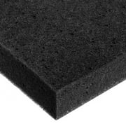 Black Polyurethane Foam Sheet - 3 lbs / cu. ft. - 1" Thick x 24" Wide x 24" Long
