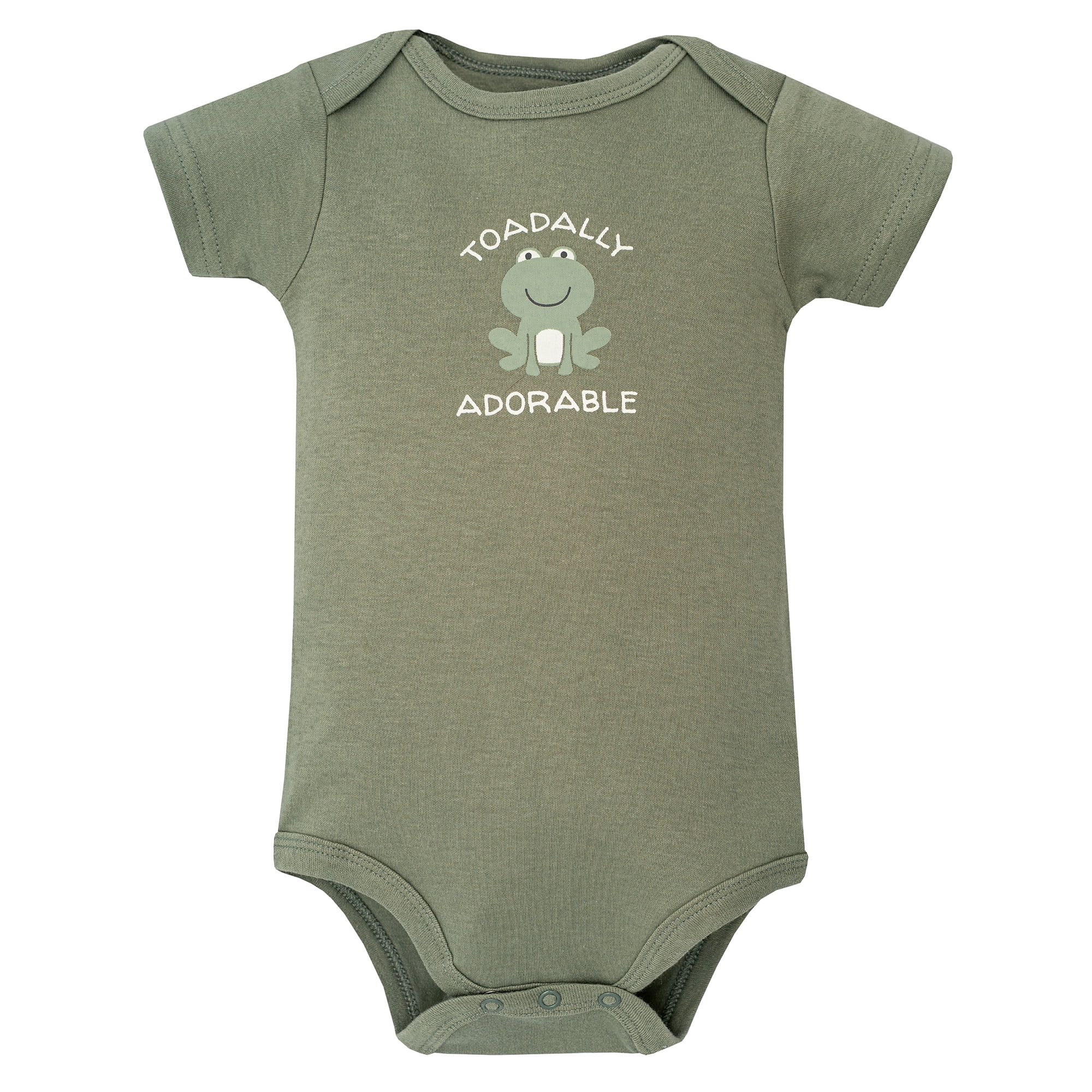 Hudson Baby Infant Cotton Bodysuits 5-Pack, Frog Pond, Preemie