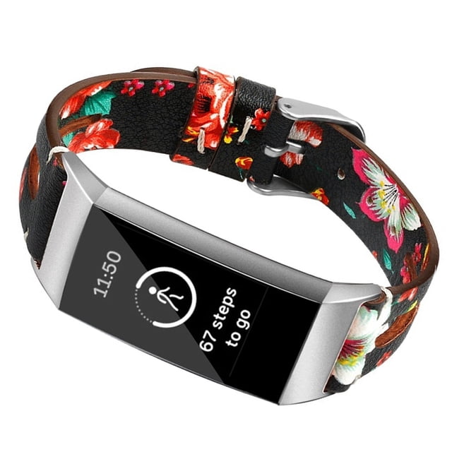 Reemplazo para Fitbit Charge 3 Pulsera de cuero Estilo hueco Muñequera ajustable Reemplazo de correa Inevent PJ7400-06
