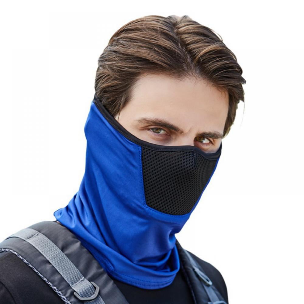 Extra Large Face shield Neck Gaiter face mask Buff Face covering Floral Black 