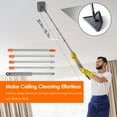 thumbnail image 2 of Moclever 2 in 1 Baseboard Cleaner Mop Wall Cleaner Mop, 360° Rotatable Convex Design Baseboard Cleaning Tool with 8 Reusable Mop Pads for Wall Ceiling Window, Grey, 2 of 13