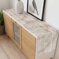 thumbnail image 3 of Light Brown Coastal Palm Leaves Cotton Linen Rectangle Table Runners 13"x90", Summer Botanical Tropical Coffee Table Runner Dresser Scarves Luxury Table Runners for Wedding Party Banquet Dinner Decor, 3 of 8