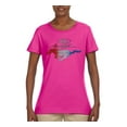 thumbnail image 2 of Wild Bobby, Classic Ford Mustang Car Logo, Cars and Trucks, Womens Graphic T-Shirt, Fuschia, X-Large, 2 of 3