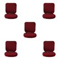 thumbnail image 2 of Guardoinrt Soft and Breathable Swivel Chair Cover Seating Experience Wine Red Backrest + Cushion Cover 5Set, 2 of 6
