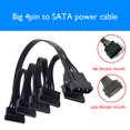 thumbnail image 2 of Sywqhk Molex 4 pines macho 1 a 5 SATA 15 pines hembra disco duro cable de alimentación 30 pulgadas, 2 of 9