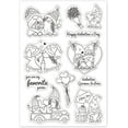 thumbnail image 7 of Valentine's Day Gnome Silicone Clear Stamps Flowers Hearts Transparent Stamps for Birthday Easter Valentine's Day Cards Making DIY Scrapbooking Photo Album Decoration Paper Craft Making DIY, 7 of 7