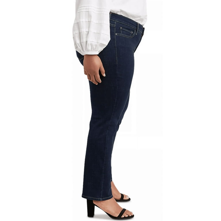 Levi's COBALT DIP Women's Plus Size 414 Classic Straight Leg Jeans, US 26 