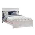 thumbnail image 2 of AFI Nantucket Queen Wood Platform Bed with Cottage Headboard & Footboard, White, 2 of 7