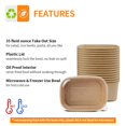 thumbnail image 3 of Celel 50 Pack 35 oz Paper Food Containers with Lids, Microwavable and Freezer Use, 50 Bowls 50 Lids, 3 of 7