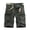 Army Green, variant on Men's Shorts Cargo Men's Work Shorts Pockets Button Zipper Shorts Solid Color Trendy Loose Fit Holiday Fitness Workwear Pants Dark Gray M