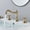 SLT3PC1-F, variant on Basin Faucet 3 Pcs Set Black Brass Dual Handle Bathroom Sink Faucet Hot and Cold Water Tap 3 Hole Bath Mixer Tap