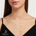 thumbnail image 3 of BEBERLINI Women Initial Letter F Pendant Necklace 14K Gold Filled Cuban Chain Jewelry 24", 3 of 9