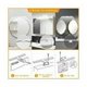 thumbnail image 3 of Eficiencia energética, luminarias de baño regulables para baño, luminarias de baño sin parpadeo de color blanco frío, luz de tocador de baño de construcción totalmente de aluminio, 30 cm, 3 of 5