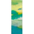 thumbnail image 2 of Jachimiec, Sue 9x18 Black Ornate Wood Framed with Double Matting Museum Art Print Titled - Teal Dot Panels I, 2 of 4