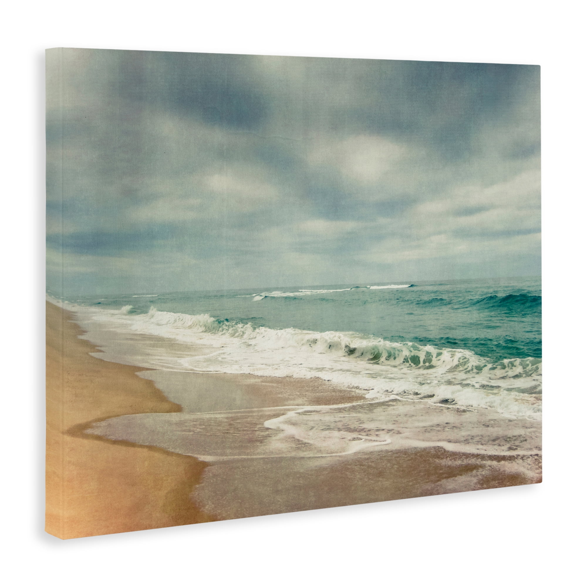 Stupell Industries Tranquil Waves Along Sandy Coast Canvas Wall Art, design by Dirk Wüstenhagen
