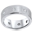 thumbnail image 1 of 3/4ct Princess Cut Diamond Comfort Fit Wedding Ring 14K White Gold, 1 of 3