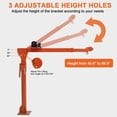 thumbnail image 4 of EDTara Grue à Flèche Réglable avec Rotation à 360°, Grue Pliante à Montage sur Pickup pour la Construction, l'Agriculture Ou l'Entrepôt, 4 of 9