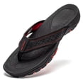 thumbnail image 3 of HOBIBEAR Mens Thong Sandals Arch Support Indoor and Outdoor Beach Flip Flop, 3 of 9