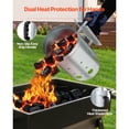 thumbnail image 4 of 4LBS Charcoal Chimney Starter, Heavy-Duty Galvanized Steel Rapid Charcoal Lighter with Heat Insulated Handle, Ventilated Quick Ignition BBQ Chimney Starter for Outdoor Barbecue Grill, 4 of 12