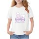 thumbnail image 2 of Blusas y camisas de manga corta con cuello redondo para niños Camiseta de verano de manga corta estampada para niñas Jersey elegante de cuello redondo para niñas Top de algodón para niños, 2 of 6
