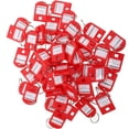 thumbnail image 4 of WRISTBIQUE 35Pcs Red Key Chain Id Tags with Protective Cover for Multiple Key and Luggage Labeling, 4 of 8