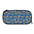 thumbnail image 5 of Uemuo Construction Vehicles Printed Pencil Pen Case, Portable Pencil Pouch with Zipper, Compact Stationery Bag Makeup Bag, Pencil Bag for Home Office, 5 of 9