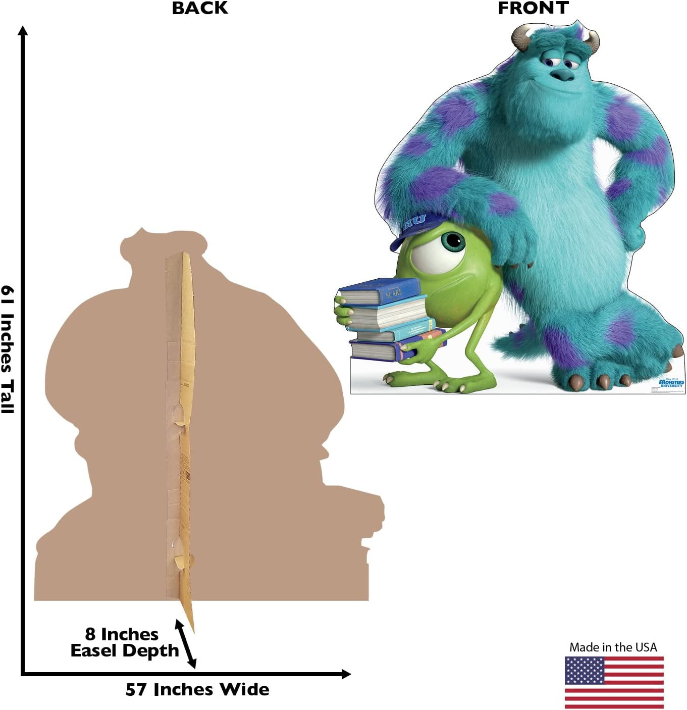 Sulley Cardboard Cutout, 4ft - Pixar Monsters, Inc.