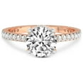 thumbnail image 3 of 2 Carat IGI Certified Round Shape Lab Grown Diamond Engagement Ring | 14K Rose Gold | Myra Secret Halo Lab Diamond Ring | FG-VS1-VS2 Quality Friendly Diamonds, 3 of 5