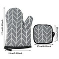 thumbnail image 2 of YWIYIUD 2PCS Grey HeatResistant Towel Pot Holders Cotton NonSlip Mat Oven and Pot Holders Kitchen Microwave Heat Oven Gloves for Cooking Baking Grilling, 2 of 2