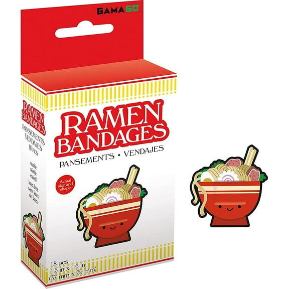 Ramen Bandages | Set of 18 Individually Wrapped Self Adhesive Bandages