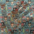 thumbnail image 3 of Pirates Tulle Curtains with Rod Pocket, Pattern of Pirate Ships in the Sea Adventure Nautical Theme Cartoon Characters, Sheer Drape for Wedding Party 2 Panels, 7 Sizes, Multicolor, by Ambesonne, 3 of 3
