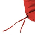 thumbnail image 6 of Jordan Manufacturing 73" x 22" Sangria Red Solid Rectangular Outdoor Chaise Lounge Cushion with Ties and Hanger Loop, 6 of 10