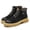 Black, variant on Men's Suede Leather Chukka Boots, Casual Mid-Top Lace-Up Work Shoes, Non-Slip Rubber Outsole, Durable Supportive Footwear for Daily Wear, Work, and Outdoor Activities
