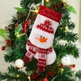 thumbnail image 6 of 1 PC Christmas Stocking 17" Large 3D Snowman Christmas Stocking for Holiday Party Decor Gift, 6 of 6