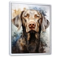thumbnail image 2 of Designart "Majestic Portrait Of The Weimaraner V" Animals Dog Floater Framed Canvas Wall Art, 2 of 5