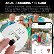 Merkury Floodlight Camera, Smart Wi-Fi, 1800 Lumens, Motion Alerts, (1-Pack)