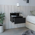 thumbnail image 7 of Tuhome Adele Floating Nightstand with One Drawer and Two Lower Shelves, Wall-Mounted shelf, 7 of 7
