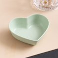 thumbnail image 2 of Dessert Dish Heart-shaped Stackable Drop Resistant Washable Sound Construction Pack Food Anti-deform Seasoning Plate for Dining Room, 2 of 2