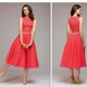 thumbnail image 2 of Vestidos De Mujer De Moda De Primavera Con Lunares Sin Mangas Vestido De Verano De Swing Grande Longitud Mediapangjing, 2 of 4