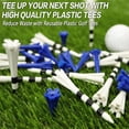 thumbnail image 6 of FINGER TEN Golf Tees Plastic 3 1/4 2 3/4 1 1/2 Inch Unbreakable 80 Driver Tees with 20 Iron Tees Mixed 100 Pack, 6 of 6