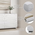 thumbnail image 3 of Teamson Home Tenley Modern 6-Drawer Wood Dresser, Push-to-Open Storage with Solid Wood Frame, 3 of 13