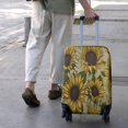 thumbnail image 3 of Yellow Green Leaf Sunflower Pattern Luggage Cover Fashion Suitcase Cover Baggage Covers Fit 25-28 Inch Luggage (Go Travel), 3 of 5