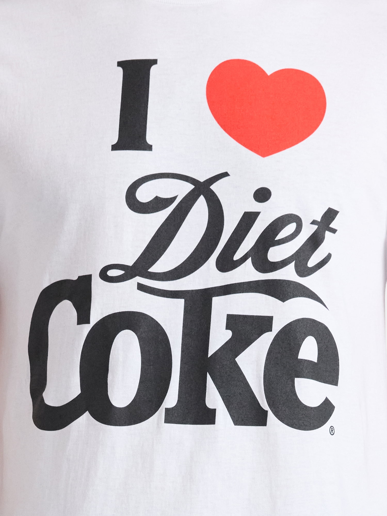 Coca-Cola Men's and Big Men's I Heart Diet Coke Graphic Tee, Sizes S-3XL