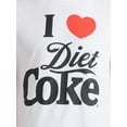 thumbnail image 4 of Coca-Cola Men's and Big Men's I Heart Diet Coke Graphic Tee, Sizes S-3XL, 4 of 5