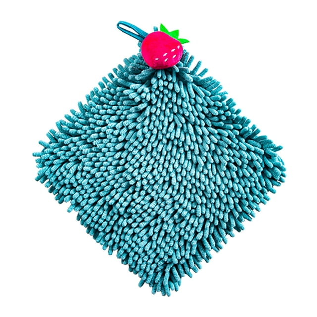 AKEGAMN 1PCS Cute Soft Hanging Hand Towels Funny Washcloths Absorbent Thick Kitchen Bathroom Microfiber Towel