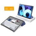thumbnail image 4 of Cover For Apple iPad 2 3 4 5 6 7 8 9 10.2 10 th Generation 10.9'' 9.7 mini 4 5 Tablet Case PU Leather Smart Sleep Tri-fold Cover Navy Blue For iPad 2 3 4, 4 of 6