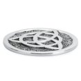 thumbnail image 4 of Ajuny Aluminum Round Incense Cone Burner Votive Pillar Holder Ash Catcher Silver Finish Tibetan Style Flower Design Meditation Accessories Spiritual Home Decor Fragrance 8.7cm, 4 of 8